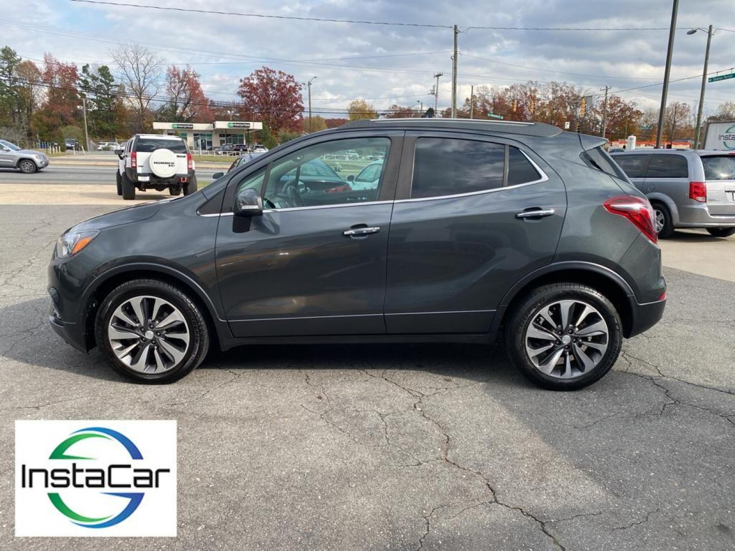 2018 Graphite Gray Metallic /Ebony Buick Encore Essence (KL4CJCSB6JB) with an 4 Cyl, 1.4L engine, 6-speed automatic transmission, located at 3147 E Independence Blvd, Charlotte, NC, 28205, 35.200268, -80.773651 - <b>Equipment</b><br>This model features a hands-free Bluetooth phone system. This unit's blind spot monitor enhances safety. Keep your hands warm all winter with a heated steering wheel in this vehicle . with XM/Sirus Satellite Radio you are no longer restricted by poor quality local radio station - Photo#11