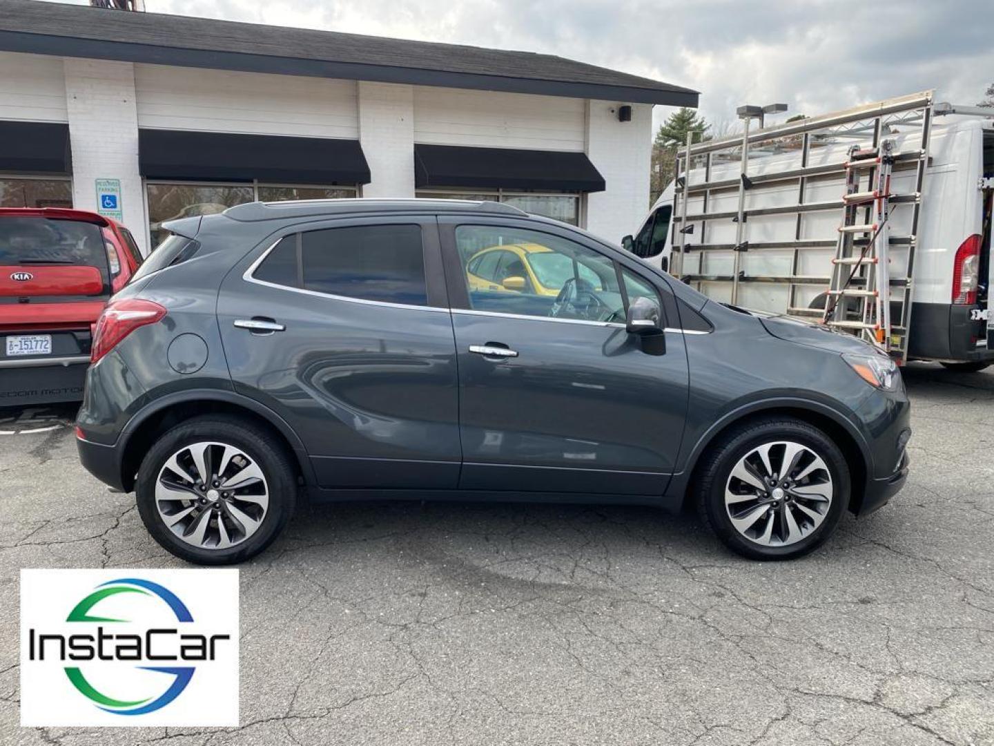 2018 Graphite Gray Metallic /Ebony Buick Encore Essence (KL4CJCSB6JB) with an 4 Cyl, 1.4L engine, 6-speed automatic transmission, located at 3147 E Independence Blvd, Charlotte, NC, 28205, 35.200268, -80.773651 - Photo#15