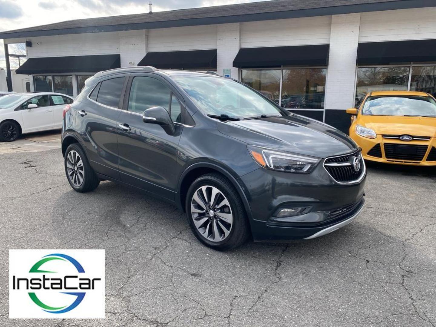 2018 Graphite Gray Metallic /Ebony Buick Encore Essence (KL4CJCSB6JB) with an 4 Cyl, 1.4L engine, 6-speed automatic transmission, located at 3147 E Independence Blvd, Charlotte, NC, 28205, 35.200268, -80.773651 - Photo#8