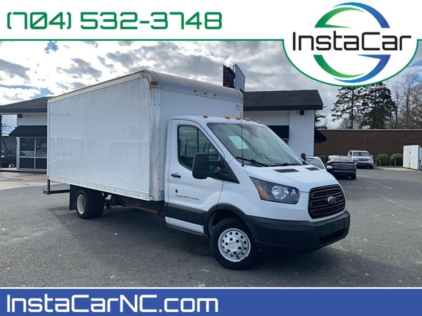 2019 Oxford White /Pewter Ford Transit Chassis Cab Base (1FDBF9ZM1KK) with an V6, 3.7L engine, 6-speed automatic transmission, located at 3147 E Independence Blvd, Charlotte, NC, 28205, 35.200268, -80.773651 - <b>Equipment</b><br>This vehicle is a certified CARFAX 1-owner. Bluetooth technology is built into this 2019 Ford Transit Chassis Cab T-350HD, keeping your hands on the steering wheel and your focus on the road. See what's behind you with the back up camera on this vehicle. This vehicle is rear whee - Photo#0