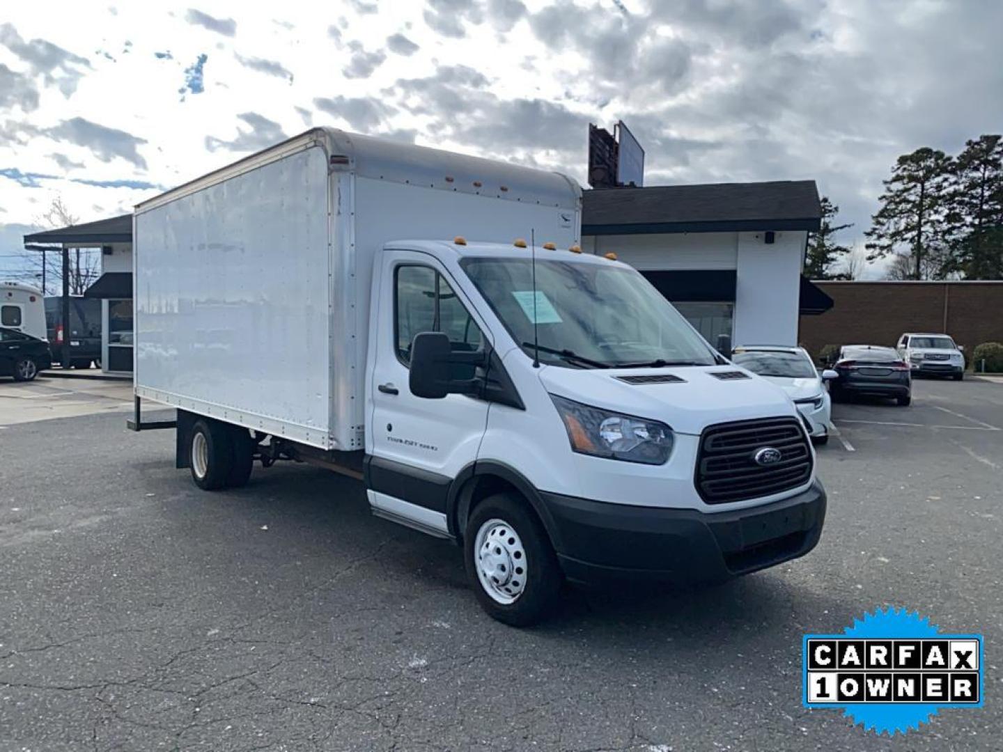 2019 Oxford White /Pewter Ford Transit Chassis Cab Base (1FDBF9ZM1KK) with an V6, 3.7L engine, 6-speed automatic transmission, located at 3147 E Independence Blvd, Charlotte, NC, 28205, 35.200268, -80.773651 - <b>Equipment</b><br>This vehicle is a certified CARFAX 1-owner. Bluetooth technology is built into this 2019 Ford Transit Chassis Cab T-350HD, keeping your hands on the steering wheel and your focus on the road. See what's behind you with the back up camera on this vehicle. This vehicle is rear whee - Photo#8