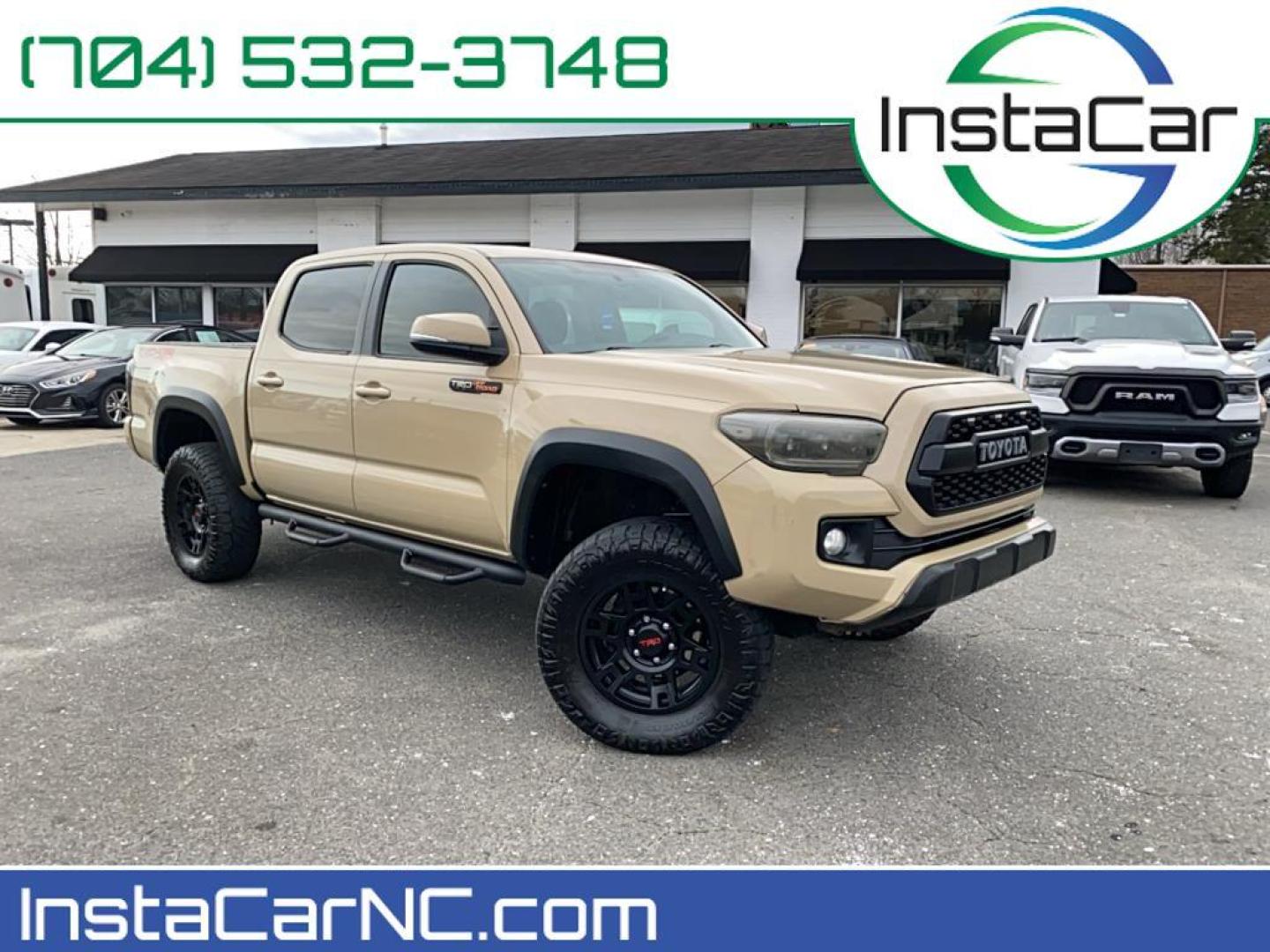 2016 Quicksand /Graphite w/Gun Metal Toyota Tacoma TRD Off Road (3TMCZ5AN4GM) with an V6, 3.5L engine, 6-speed automatic transmission, located at 3147 E Independence Blvd, Charlotte, NC, 28205, 35.200268, -80.773651 - Introducing the 2016 Toyota Tacoma TRD Off Road, an exceptional blend of power, versatility, and advanced technology, perfect for tackling any terrain with confidence. This capable 4WD pickup is powered by a robust V6, 3.5L engine, ensuring a dynamic driving experience whether you're navigating city - Photo#0