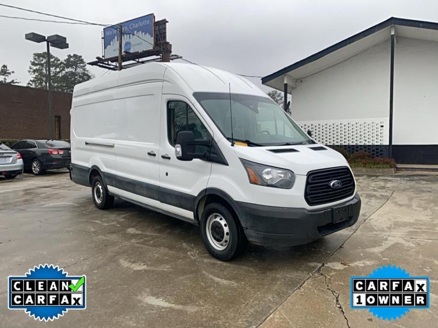 2019 Oxford White /Pewter Ford Transit Van Base w/Dual Sliding Side Cargo Doors (1FTBW3UM9KK) with an V6, 3.7L engine, 6-speed automatic transmission, located at 3147 E Independence Blvd, Charlotte, NC, 28205, 35.200268, -80.773651 - <b>Equipment</b><br>Good News! This certified CARFAX 1-owner vehicle has only had one owner before you. The Ford Transit Van features a hands-free Bluetooth phone system. Protect this vehicle from unwanted accidents with a cutting edge backup camera system. The leather seats are soft and supportive - Photo#9