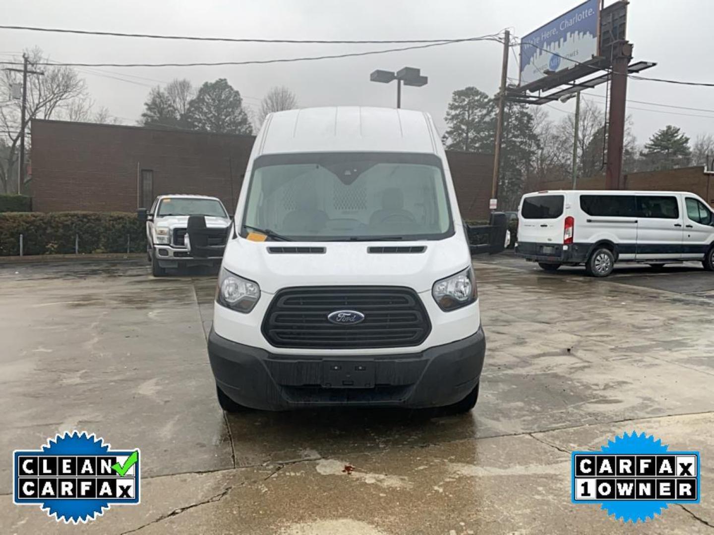 2019 Oxford White /Pewter Ford Transit Van Base w/Dual Sliding Side Cargo Doors (1FTBW3UM9KK) with an V6, 3.7L engine, 6-speed automatic transmission, located at 3147 E Independence Blvd, Charlotte, NC, 28205, 35.200268, -80.773651 - <b>Equipment</b><br>Good News! This certified CARFAX 1-owner vehicle has only had one owner before you. The Ford Transit Van features a hands-free Bluetooth phone system. Protect this vehicle from unwanted accidents with a cutting edge backup camera system. The leather seats are soft and supportive - Photo#10