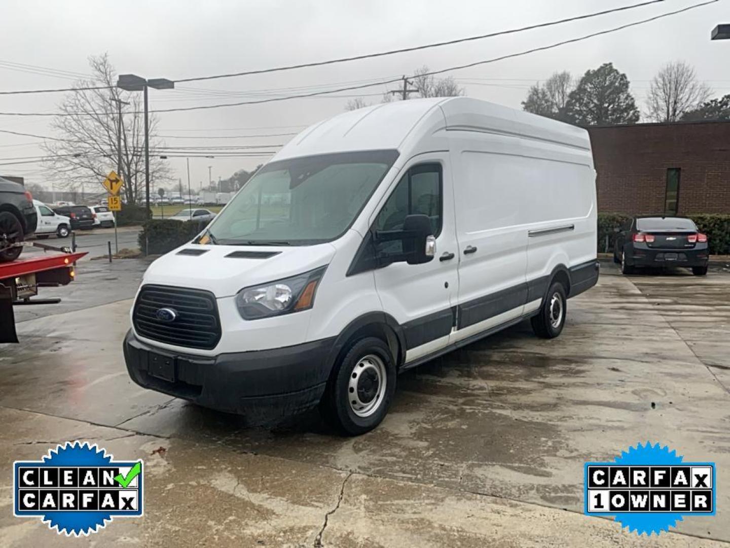 2019 Oxford White /Pewter Ford Transit Van Base w/Dual Sliding Side Cargo Doors (1FTBW3UM9KK) with an V6, 3.7L engine, 6-speed automatic transmission, located at 3147 E Independence Blvd, Charlotte, NC, 28205, 35.200268, -80.773651 - Photo#11