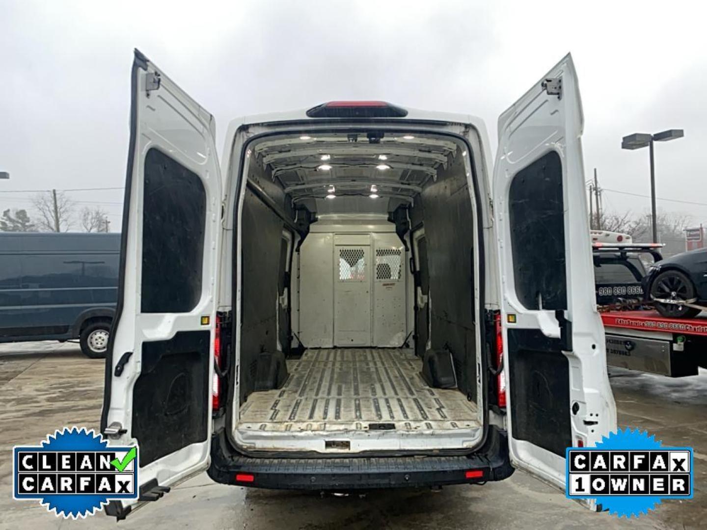 2019 Oxford White /Pewter Ford Transit Van Base w/Dual Sliding Side Cargo Doors (1FTBW3UM9KK) with an V6, 3.7L engine, 6-speed automatic transmission, located at 3147 E Independence Blvd, Charlotte, NC, 28205, 35.200268, -80.773651 - Photo#26