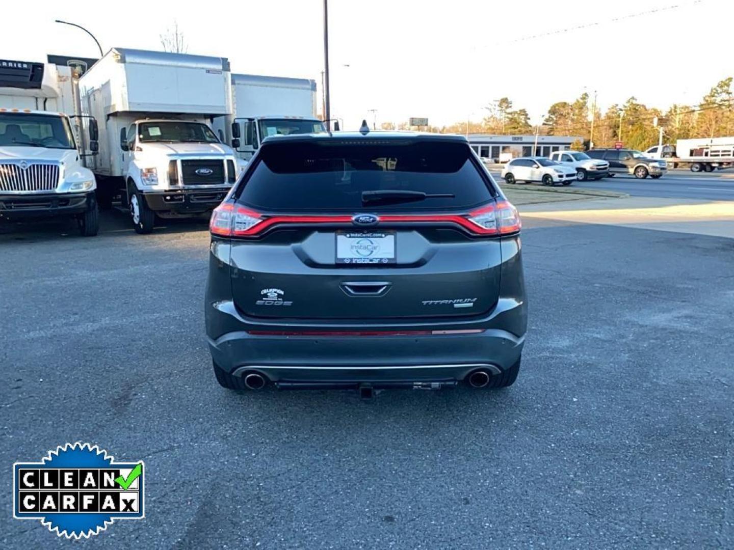 2018 MAGNETIC METALLIC /CERAMIC PERF LTHR-TRIM SEAT Ford Edge Titanium (2FMPK3K96JB) with an 4 Cyl, 2.0L engine, 6-speed automatic transmission, located at 3147 E Independence Blvd, Charlotte, NC, 28205, 35.200268, -80.773651 - Photo#12