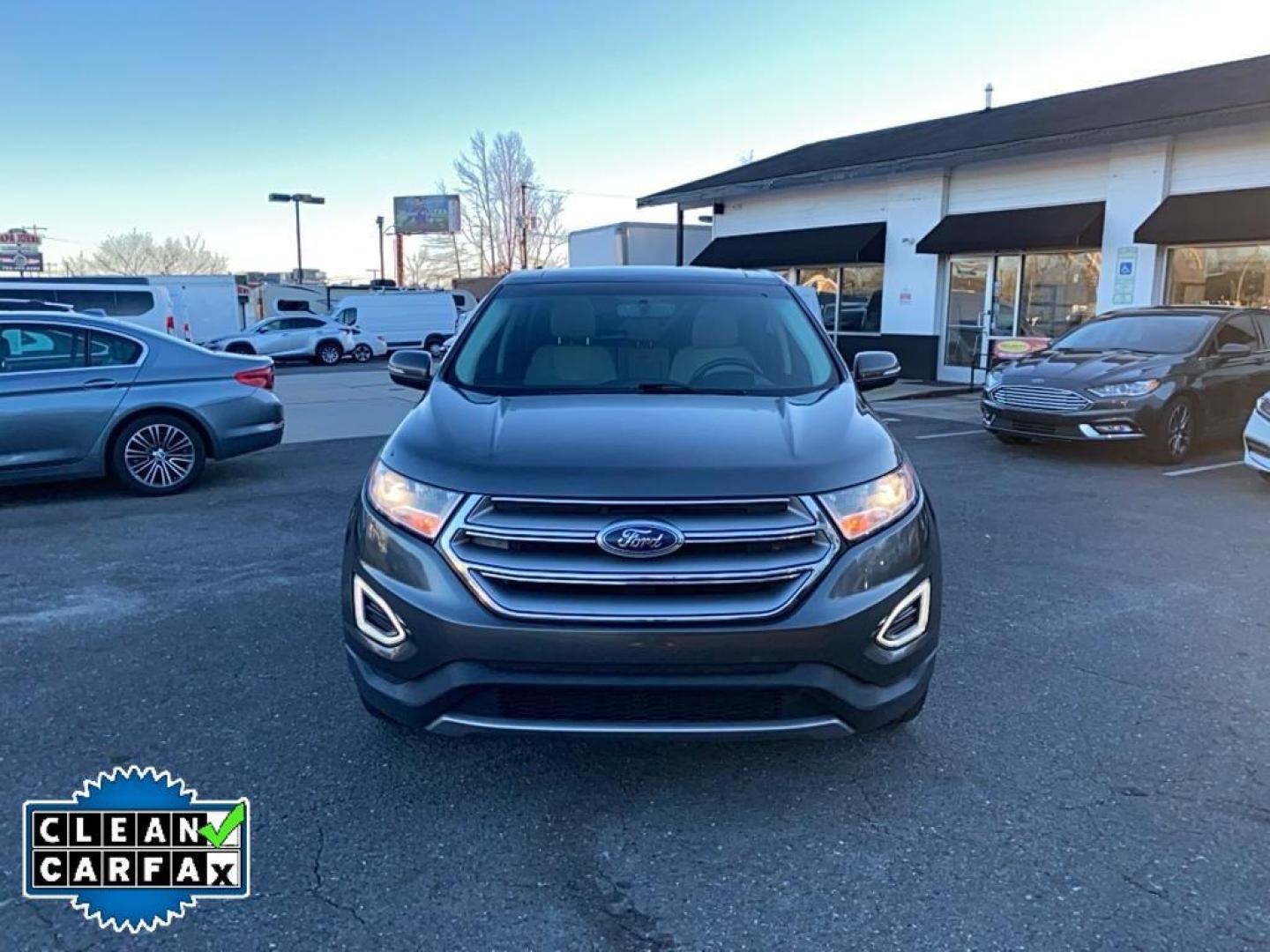 2018 MAGNETIC METALLIC /CERAMIC PERF LTHR-TRIM SEAT Ford Edge Titanium (2FMPK3K96JB) with an 4 Cyl, 2.0L engine, 6-speed automatic transmission, located at 3147 E Independence Blvd, Charlotte, NC, 28205, 35.200268, -80.773651 - Photo#8