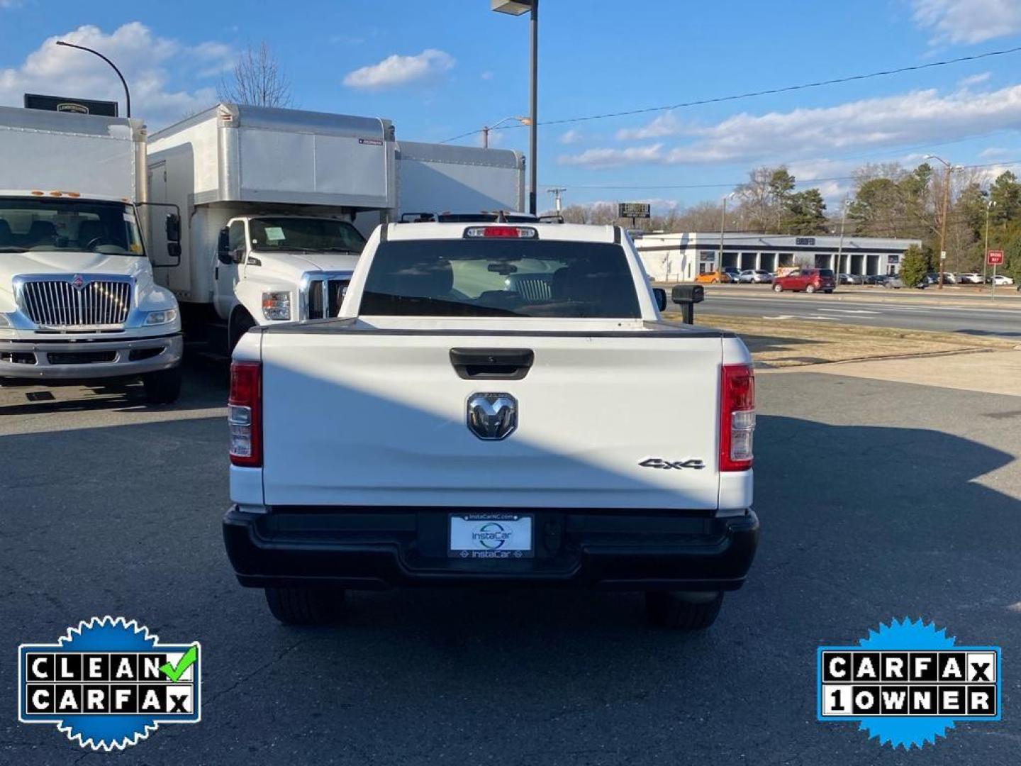 2022 Bright White Clearcoat /Diesel Gray/Black Ram 1500 Tradesman (1C6RRFNG4NN) with an V6, 3.6L engine, 8-speed automatic transmission, located at 3147 E Independence Blvd, Charlotte, NC, 28205, 35.200268, -80.773651 - <b>Equipment</b><br>This vehicle is a certified CARFAX 1-owner. This 2022 Ram 1500 has a clean CARFAX vehicle history report. Bluetooth technology is built into this 1/2 ton pickup, keeping your hands on the steering wheel and your focus on the road. The vehicle has satellite radio capabilities. Pr - Photo#13