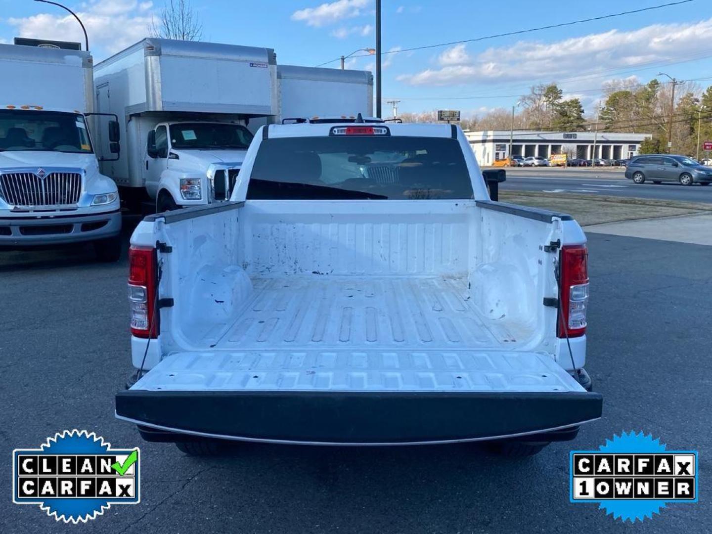 2022 Bright White Clearcoat /Diesel Gray/Black Ram 1500 Tradesman (1C6RRFNG4NN) with an V6, 3.6L engine, 8-speed automatic transmission, located at 3147 E Independence Blvd, Charlotte, NC, 28205, 35.200268, -80.773651 - <b>Equipment</b><br>This vehicle is a certified CARFAX 1-owner. This 2022 Ram 1500 has a clean CARFAX vehicle history report. Bluetooth technology is built into this 1/2 ton pickup, keeping your hands on the steering wheel and your focus on the road. The vehicle has satellite radio capabilities. Pr - Photo#33