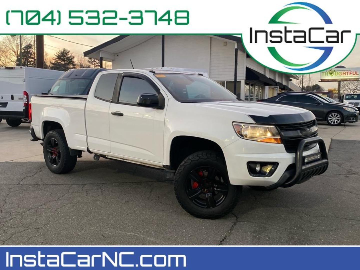 2015 Summit White /Jet Black/Dark Ash Chevrolet Colorado 2WD WT (1GCHSAEA1F1) with an 4 Cyl, 2.5L engine, 6-speed automatic transmission, located at 3147 E Independence Blvd, Charlotte, NC, 28205, 35.200268, -80.773651 - <b>Equipment</b><br>See what's behind you with the back up camera on it. Maintaining a stable interior temperature in this Chevrolet Colorado is easy with the climate control system. This vehicle is rear wheel drive. This unit shines with clean polished lines coated with an elegant white finish. Thi - Photo#0