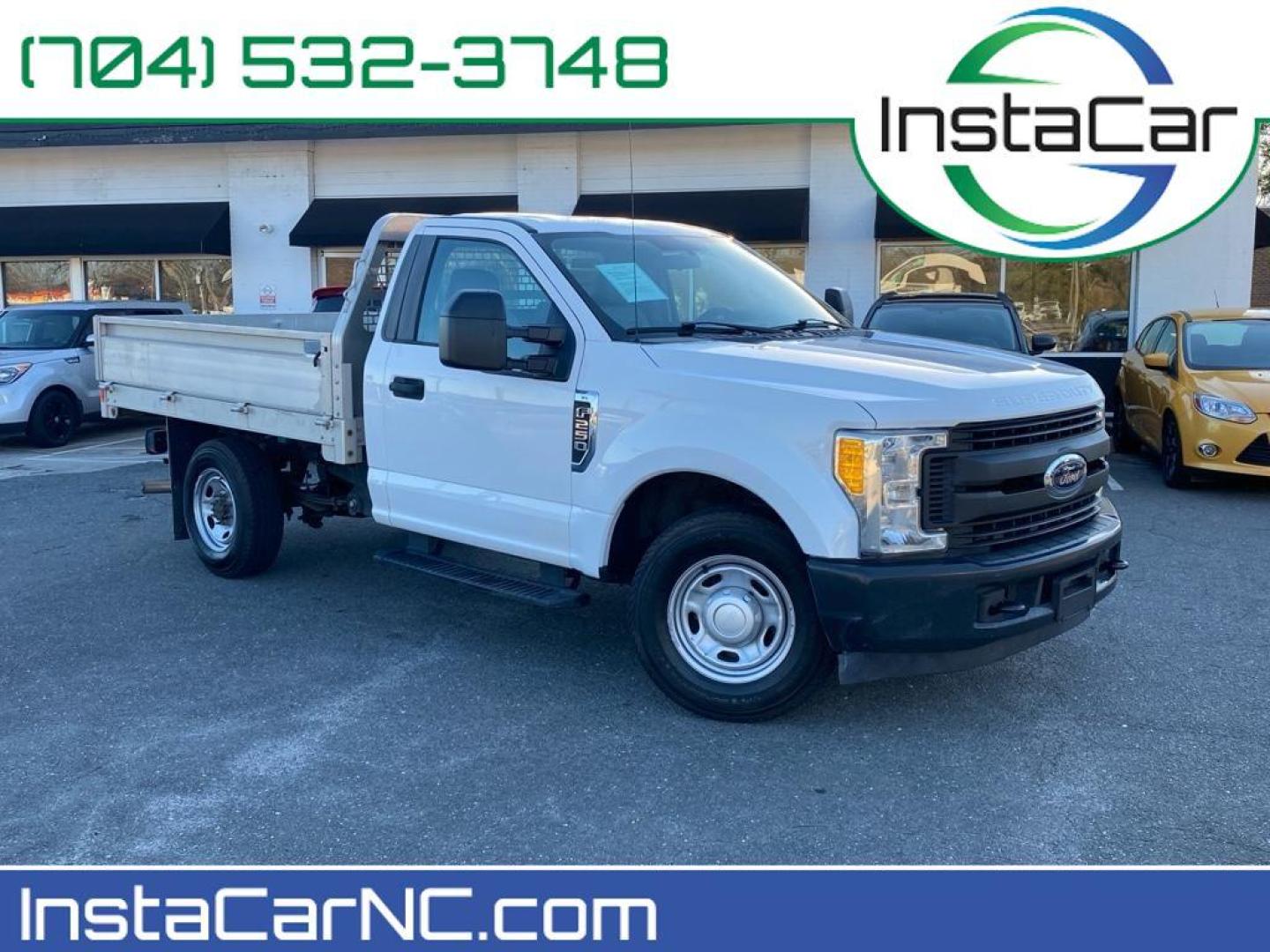 2017 Oxford White /Medium Earth Gray Ford F-250 XL (1FDBF2A64HE) with an V8, 6.2L engine, 6-speed automatic transmission, located at 3147 E Independence Blvd, Charlotte, NC, 28205, 35.200268, -80.773651 - <b>Equipment</b><br>This vehicle is a certified CARFAX 1-owner. It embodies class and sophistication with its refined white exterior. This Ford F-250 is rear wheel drive. The vehicle has a V8, 6.2L high output engine. This 2017 Ford F-250 Super Duty is equipped with front air bags. This 2017 Ford F - Photo#0