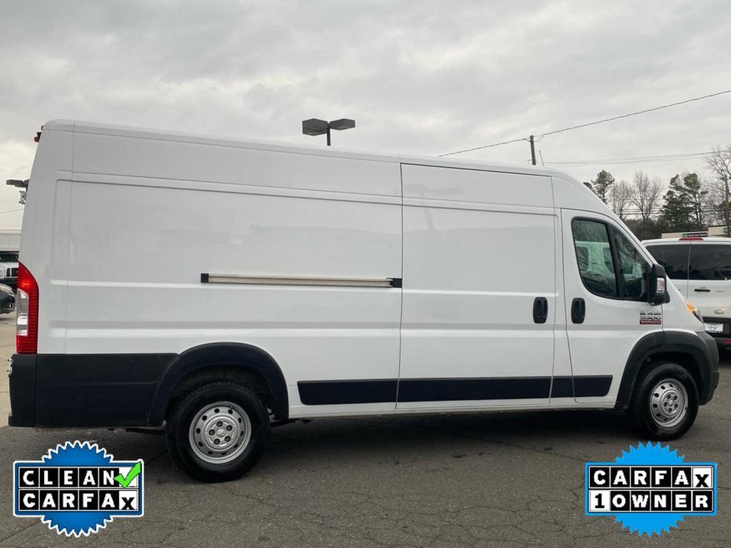 2020 Bright White Clearcoat /Black Ram ProMaster 3500 High Roof (3C6URVJGXLE) with an V6, 3.6L engine, 6-speed automatic transmission, located at 3147 E Independence Blvd, Charlotte, NC, 28205, 35.200268, -80.773651 - <b>Equipment</b><br>This model is equipped with the latest generation of XM/Sirius Radio. Our dealership has already run the CARFAX report and it is clean. A clean CARFAX is a great asset for resale value in the future. Bluetooth technology is built into this vehicle, keeping your hands on the stee - Photo#14