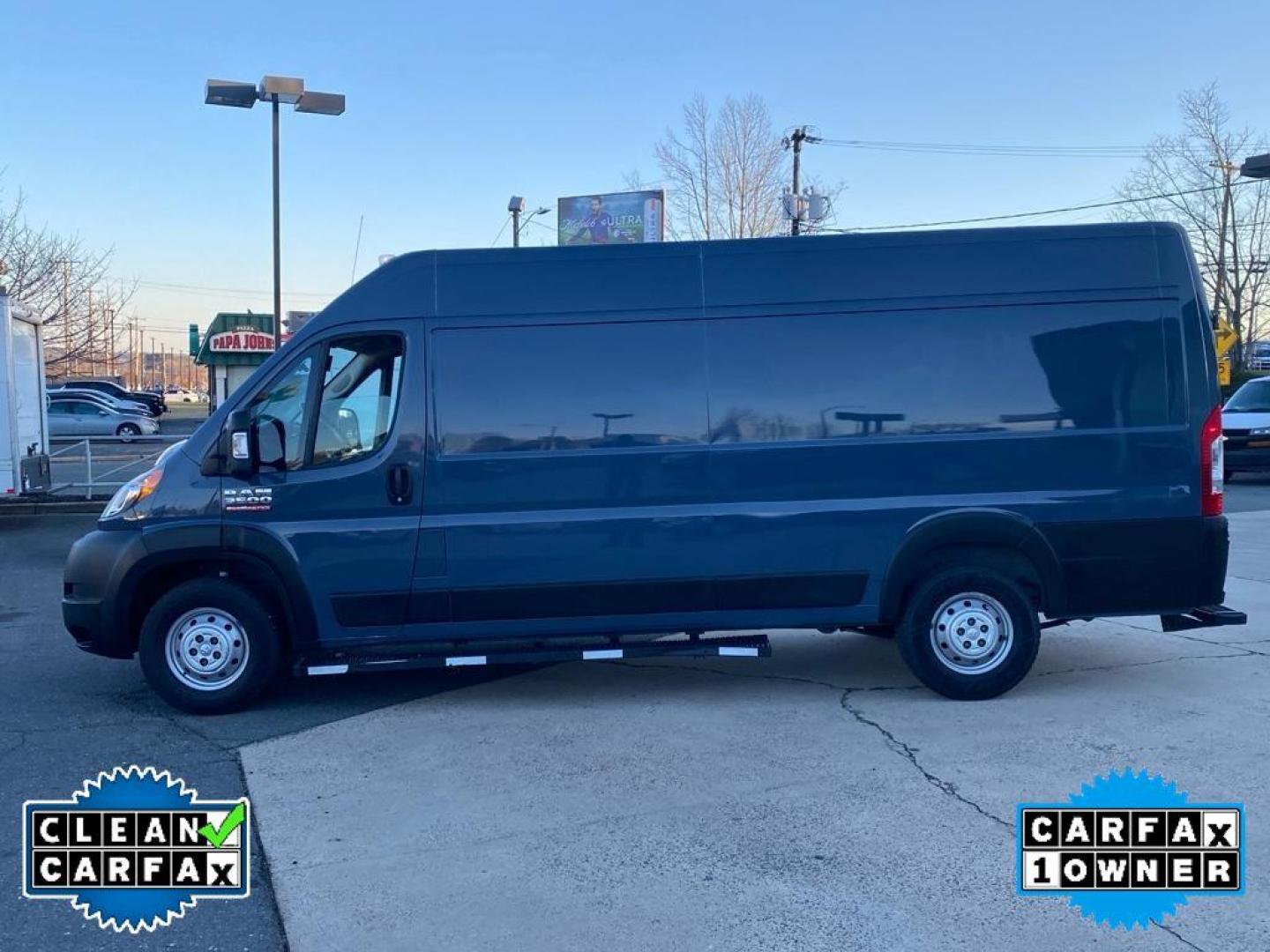 2019 Patriot Blue Pearlcoat /Black Ram ProMaster 3500 High Roof (3C6URVJG7KE) with an V6, 3.6L engine, 6-speed automatic transmission, located at 3147 E Independence Blvd, Charlotte, NC, 28205, 35.200268, -80.773651 - <b>Equipment</b><br>Our dealership has already run the CARFAX report and it is clean. A clean CARFAX is a great asset for resale value in the future. See what's behind you with the back up camera on it. This vehicle is a certified CARFAX 1-owner. This unit features a hands-free Bluetooth phone syst - Photo#9