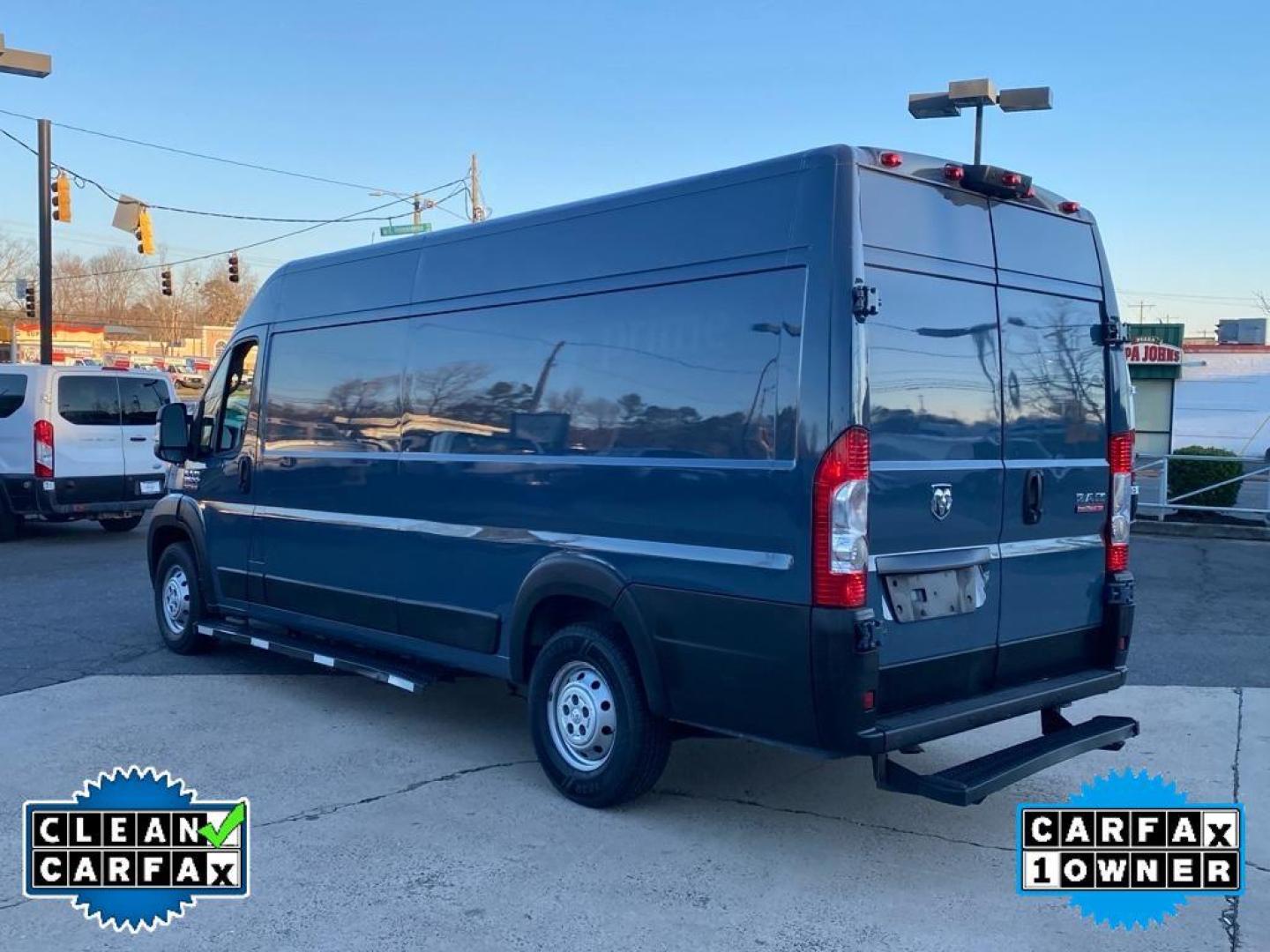 2019 Patriot Blue Pearlcoat /Black Ram ProMaster 3500 High Roof (3C6URVJG7KE) with an V6, 3.6L engine, 6-speed automatic transmission, located at 3147 E Independence Blvd, Charlotte, NC, 28205, 35.200268, -80.773651 - <b>Equipment</b><br>Our dealership has already run the CARFAX report and it is clean. A clean CARFAX is a great asset for resale value in the future. See what's behind you with the back up camera on it. This vehicle is a certified CARFAX 1-owner. This unit features a hands-free Bluetooth phone syst - Photo#10