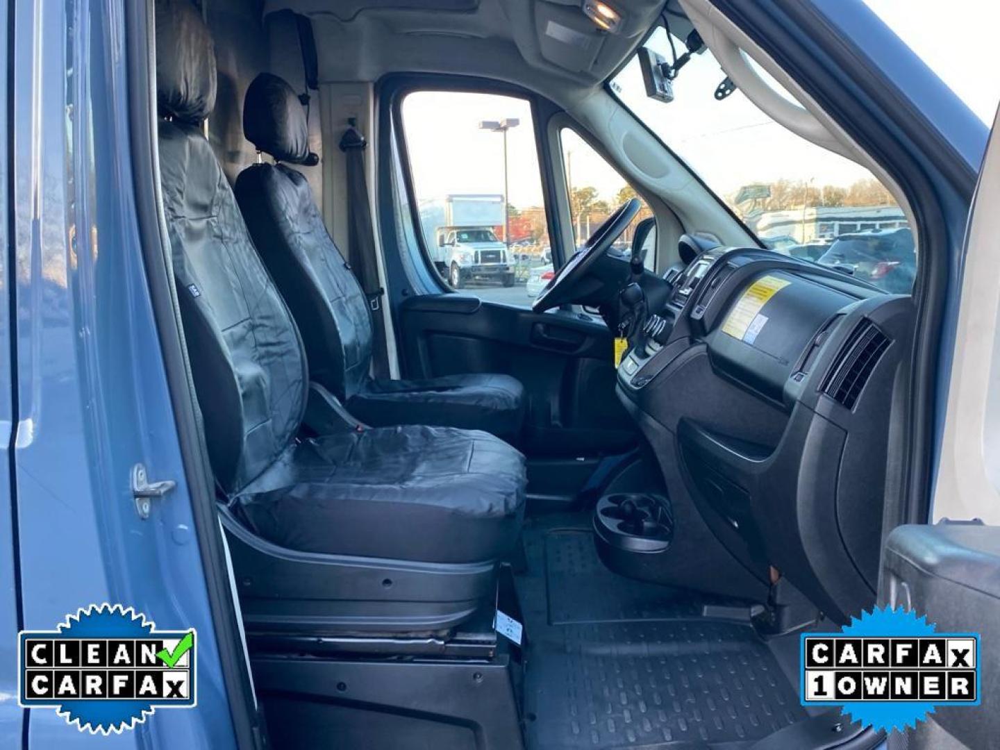 2019 Patriot Blue Pearlcoat /Black Ram ProMaster 3500 High Roof (3C6URVJG7KE) with an V6, 3.6L engine, 6-speed automatic transmission, located at 3147 E Independence Blvd, Charlotte, NC, 28205, 35.200268, -80.773651 - <b>Equipment</b><br>Our dealership has already run the CARFAX report and it is clean. A clean CARFAX is a great asset for resale value in the future. See what's behind you with the back up camera on it. This vehicle is a certified CARFAX 1-owner. This unit features a hands-free Bluetooth phone syst - Photo#22