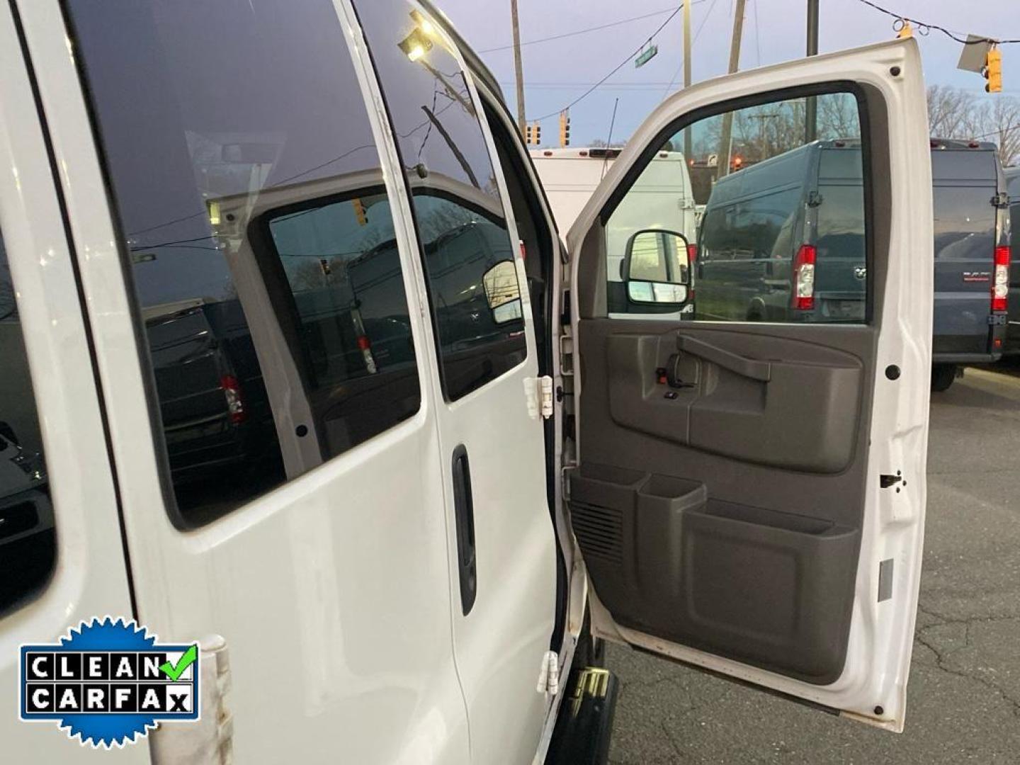 2017 Summit White /Medium Pewter Chevrolet Express LT (1GAZGPFG1H1) with an V8, 6.0L engine, 6-speed automatic transmission, located at 3147 E Independence Blvd, Charlotte, NC, 28205, 35.200268, -80.773651 - <b>Equipment</b><br>This 1 ton van has a clean CARFAX vehicle history report. Bluetooth technology is built into this 1 ton van, keeping your hands on the steering wheel and your focus on the road. The state of the art park assist system will guide you easily into any spot. This model is equipped wi - Photo#19