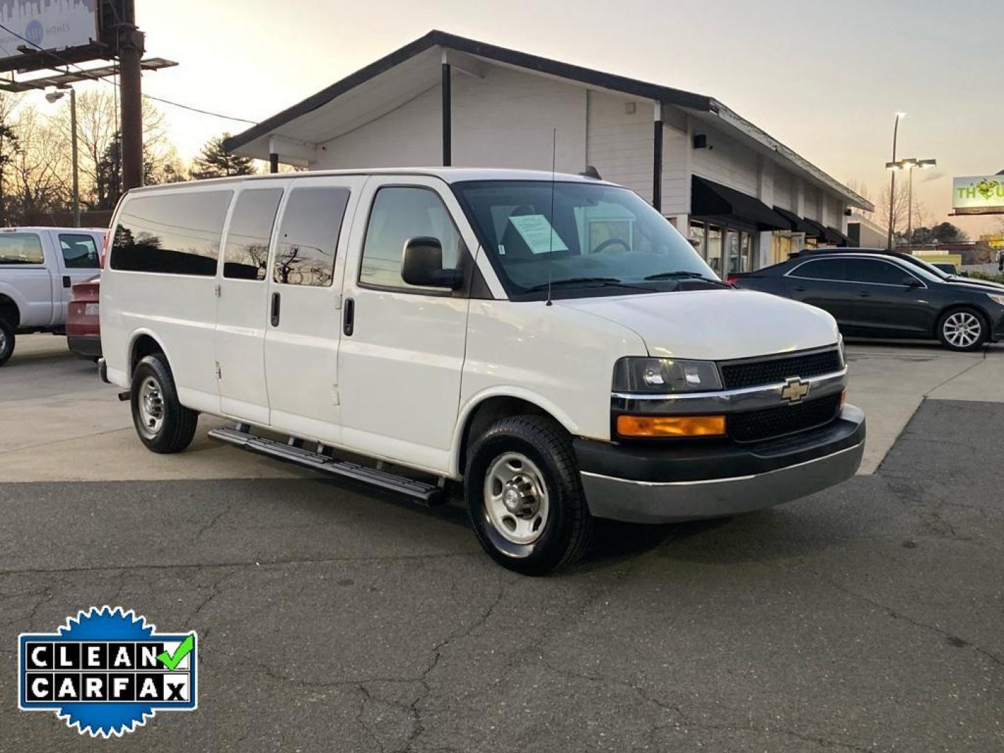 2017 Summit White /Medium Pewter Chevrolet Express LT (1GAZGPFG1H1) with an V8, 6.0L engine, 6-speed automatic transmission, located at 3147 E Independence Blvd, Charlotte, NC, 28205, 35.200268, -80.773651 - <b>Equipment</b><br>This 1 ton van has a clean CARFAX vehicle history report. Bluetooth technology is built into this 1 ton van, keeping your hands on the steering wheel and your focus on the road. The state of the art park assist system will guide you easily into any spot. This model is equipped wi - Photo#5