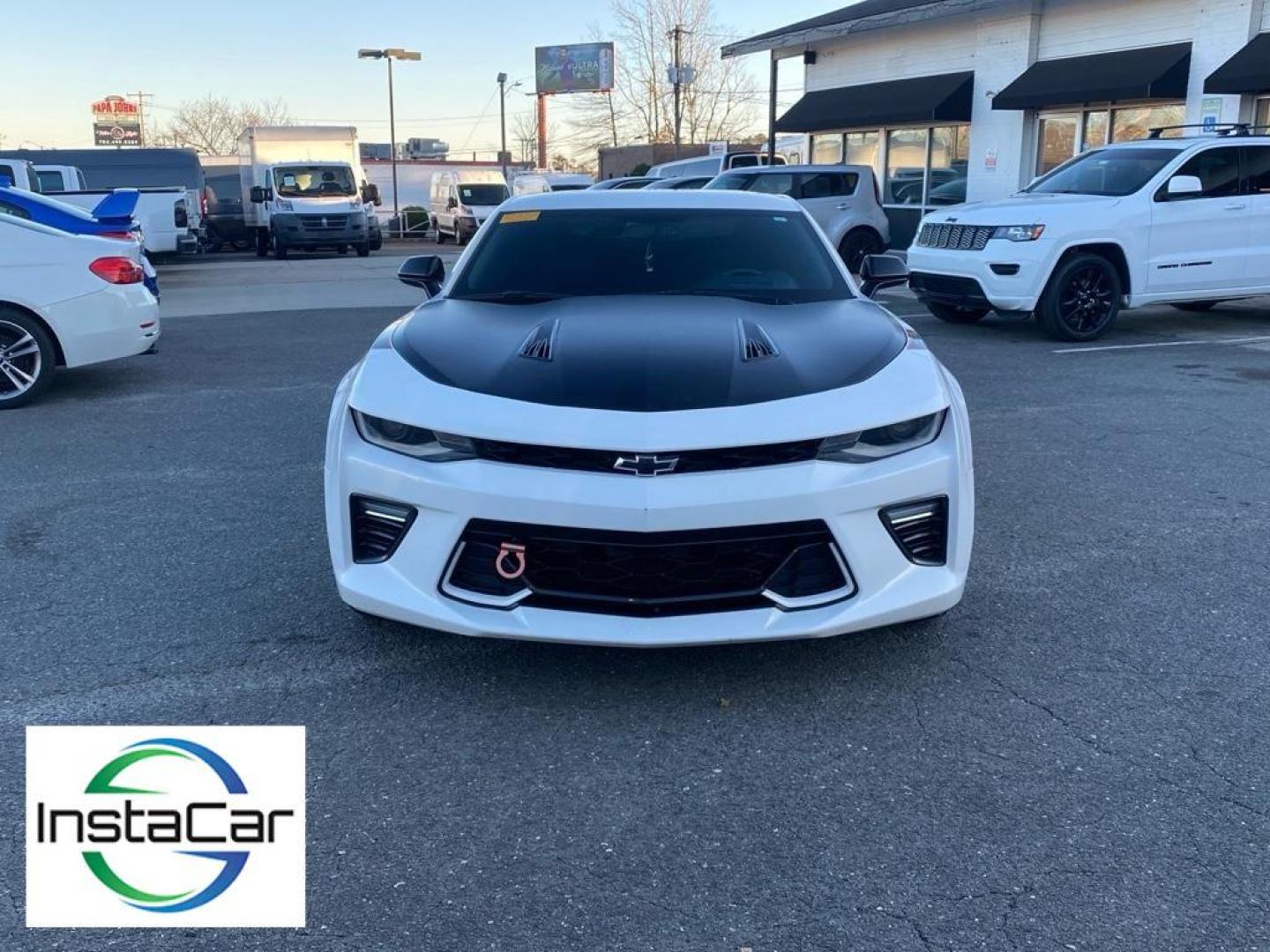 2018 Summit White /Jet Black Chevrolet Camaro 2SS (1G1FH1R71J0) with an V8, 6.2L engine, 8-speed automatic transmission, located at 3147 E Independence Blvd, Charlotte, NC, 28205, 35.200268, -80.773651 - <b>Equipment</b><br>This model is equipped with the latest generation of XM/Sirius Radio. Nothing dresses up a vehicle better than a set of high end premium wheels. Bluetooth technology is built into this 2018 Chevrolet Camaro , keeping your hands on the steering wheel and your focus on the road. Th - Photo#9