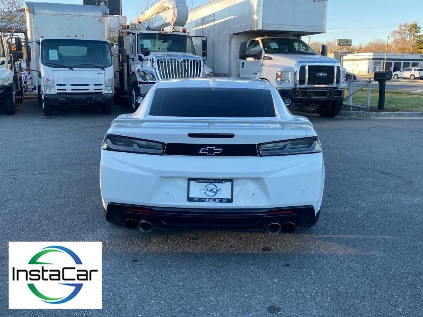 2018 Summit White /Jet Black Chevrolet Camaro 2SS (1G1FH1R71J0) with an V8, 6.2L engine, 8-speed automatic transmission, located at 3147 E Independence Blvd, Charlotte, NC, 28205, 35.200268, -80.773651 - <b>Equipment</b><br>This model is equipped with the latest generation of XM/Sirius Radio. Nothing dresses up a vehicle better than a set of high end premium wheels. Bluetooth technology is built into this 2018 Chevrolet Camaro , keeping your hands on the steering wheel and your focus on the road. Th - Photo#13