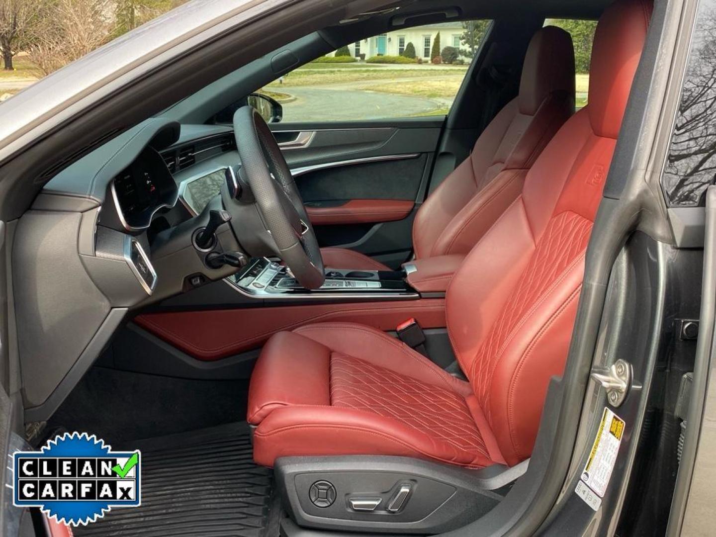 2022 Daytona Gray Pearl Effect /Arras Red Audi S7 Premium Plus (WAUPFBF25NN) with an V6, 2.9L engine, 8-speed automatic transmission, located at 3147 E Independence Blvd, Charlotte, NC, 28205, 35.200268, -80.773651 - <b>Equipment</b><br>Protect the Audi S7 from unwanted accidents with a cutting edge backup camera system. The leather seats in the vehicle are a must for buyers looking for comfort, durability, and style. Apple CarPlay: Seamless smartphone integration for the vehicle - stay connected and entertained - Photo#25