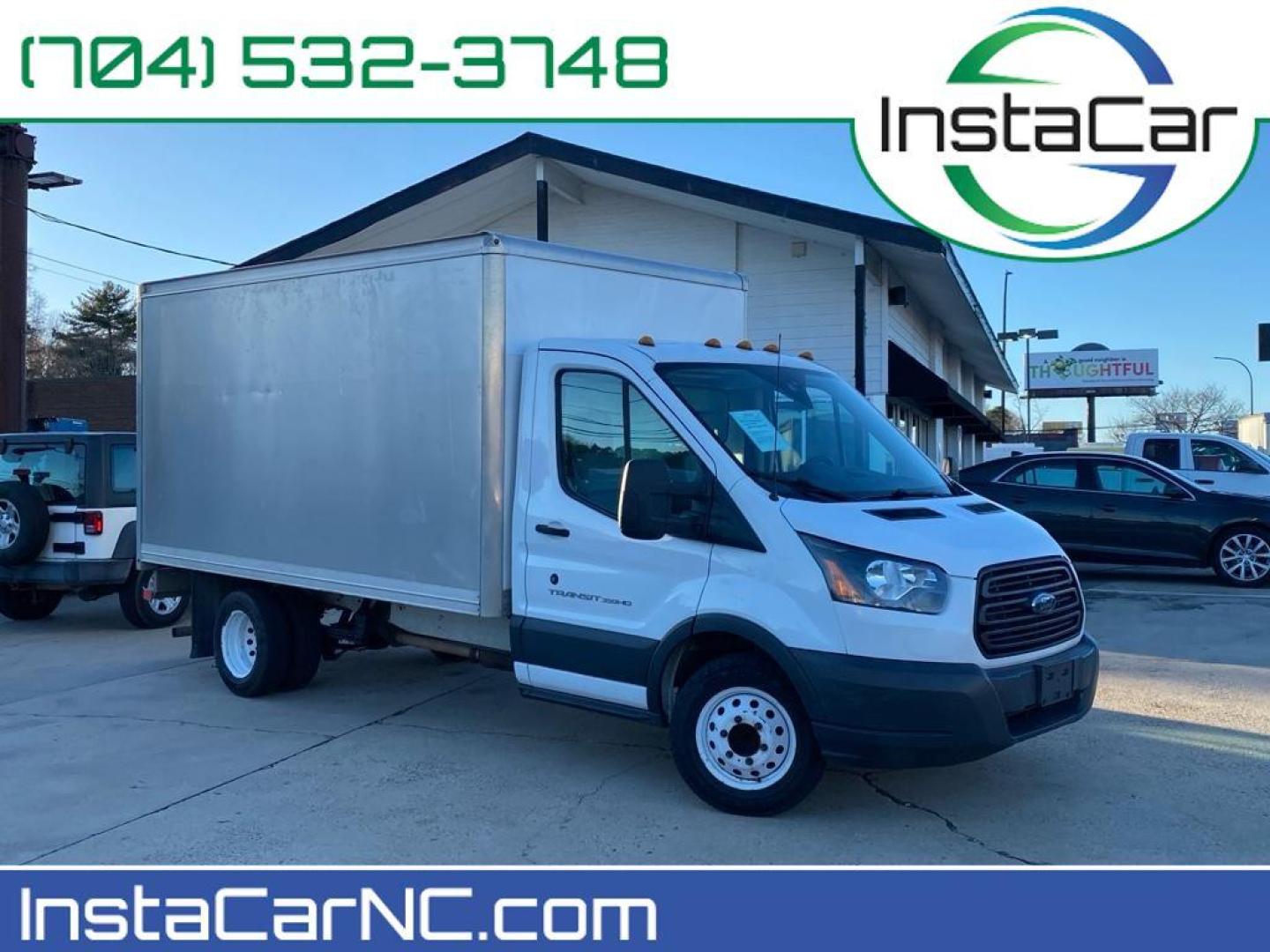 2018 Oxford White /Pewter Ford Transit Chassis Cab Base (1FDBF8ZM5JK) with an V6, 3.7L engine, 6-speed automatic transmission, located at 3147 E Independence Blvd, Charlotte, NC, 28205, 35.200268, -80.773651 - <b>Equipment</b><br>This vehicle is a certified CARFAX 1-owner. See what's behind you with the back up camera on this Ford Transit Chassis Cab. This unit features a hands-free Bluetooth phone system. It has a V6, 3.7L high output engine. This unit shines with clean polished lines coated with an eleg - Photo#0