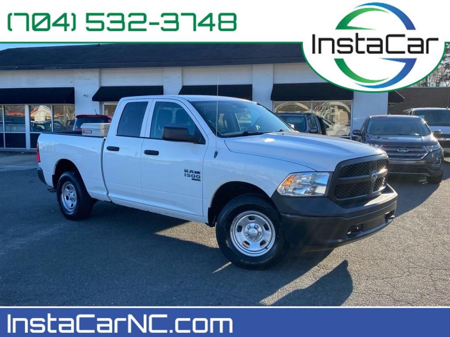 2019 Bright White Clearcoat /Diesel Gray/Black Ram 1500 Classic Tradesman (1C6RR7FG8KS) with an V6, 3.6L engine, 8-speed automatic transmission, located at 3147 E Independence Blvd, Charlotte, NC, 28205, 35.200268, -80.773651 - Rev up your adventures with this rugged and reliable 2019 Ram 1500 Classic! Perfectly blending power and style, this truck is engineered to tackle any terrain with its formidable 4WD capability and robust V6, 3.6L engine. Whether you're cruising down the highway or exploring off-road trails, this Ra - Photo#0