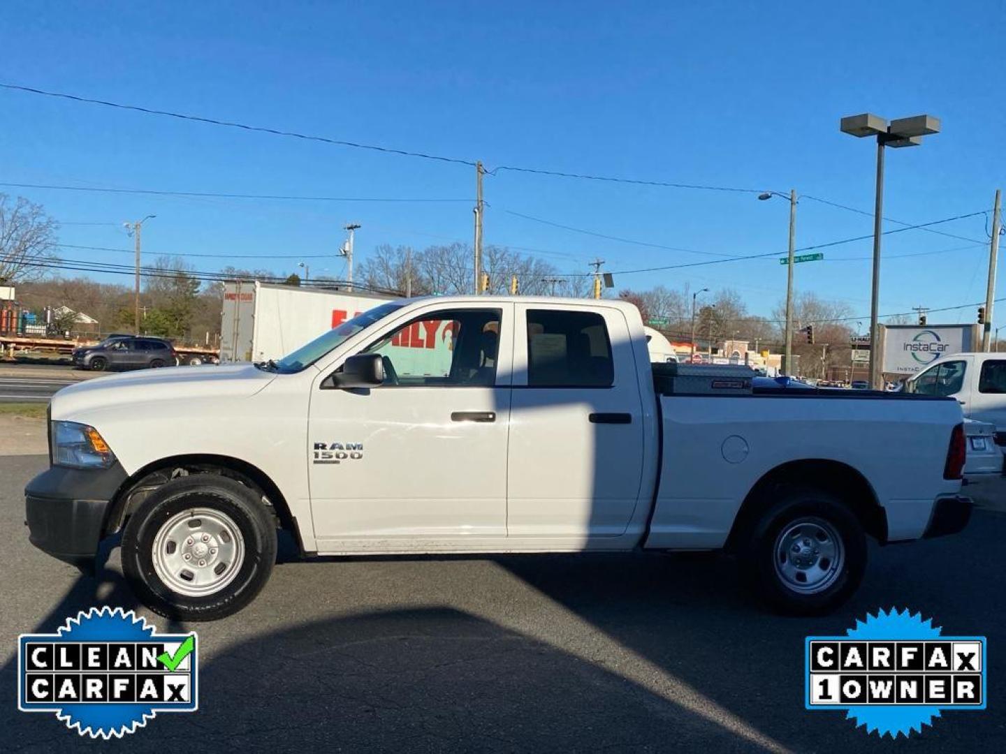 2019 Bright White Clearcoat /Diesel Gray/Black Ram 1500 Classic Tradesman (1C6RR7FG8KS) with an V6, 3.6L engine, 8-speed automatic transmission, located at 3147 E Independence Blvd, Charlotte, NC, 28205, 35.200268, -80.773651 - Rev up your adventures with this rugged and reliable 2019 Ram 1500 Classic! Perfectly blending power and style, this truck is engineered to tackle any terrain with its formidable 4WD capability and robust V6, 3.6L engine. Whether you're cruising down the highway or exploring off-road trails, this Ra - Photo#9