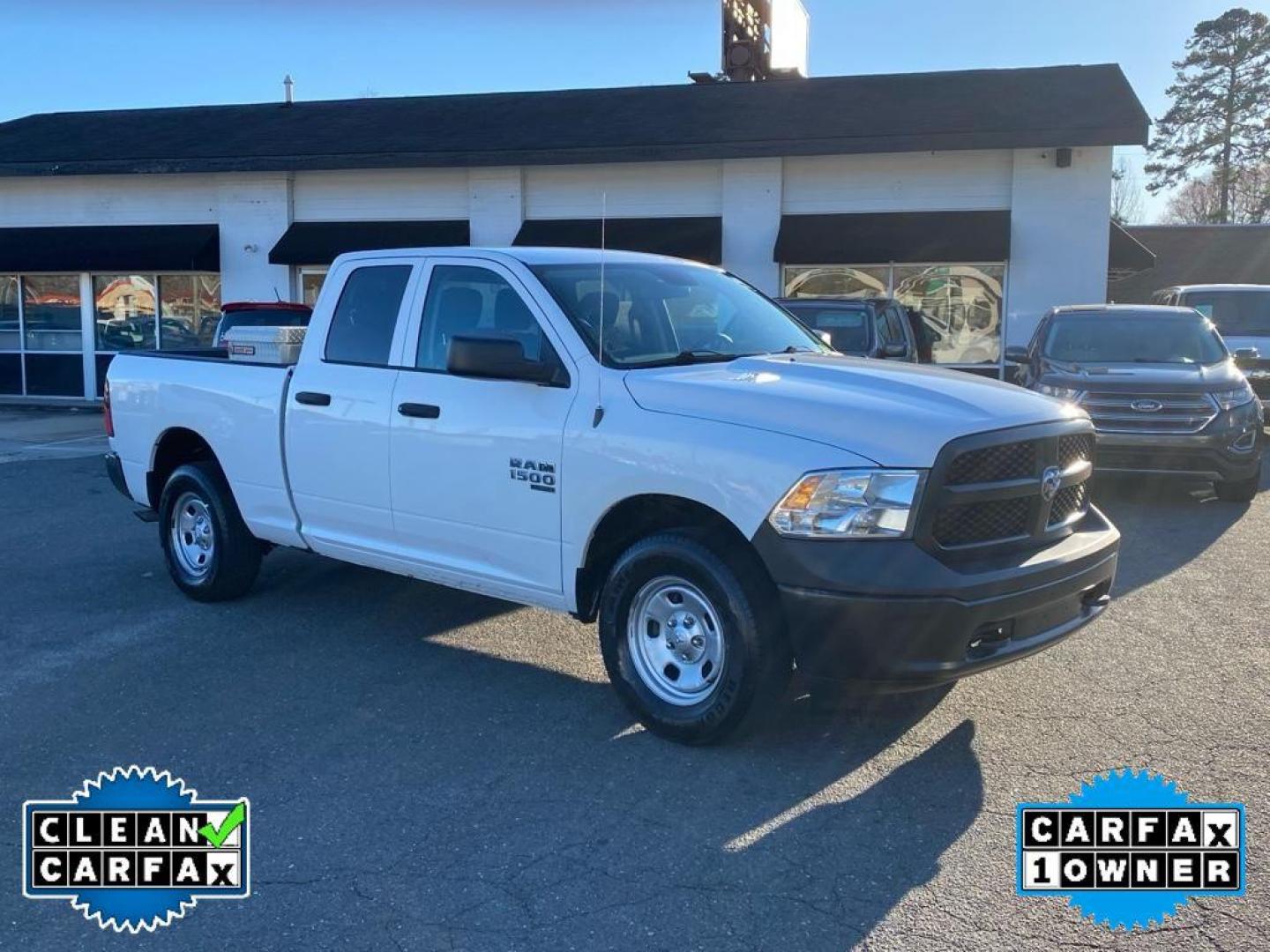 2019 Bright White Clearcoat /Diesel Gray/Black Ram 1500 Classic Tradesman (1C6RR7FG8KS) with an V6, 3.6L engine, 8-speed automatic transmission, located at 3147 E Independence Blvd, Charlotte, NC, 28205, 35.200268, -80.773651 - Rev up your adventures with this rugged and reliable 2019 Ram 1500 Classic! Perfectly blending power and style, this truck is engineered to tackle any terrain with its formidable 4WD capability and robust V6, 3.6L engine. Whether you're cruising down the highway or exploring off-road trails, this Ra - Photo#6