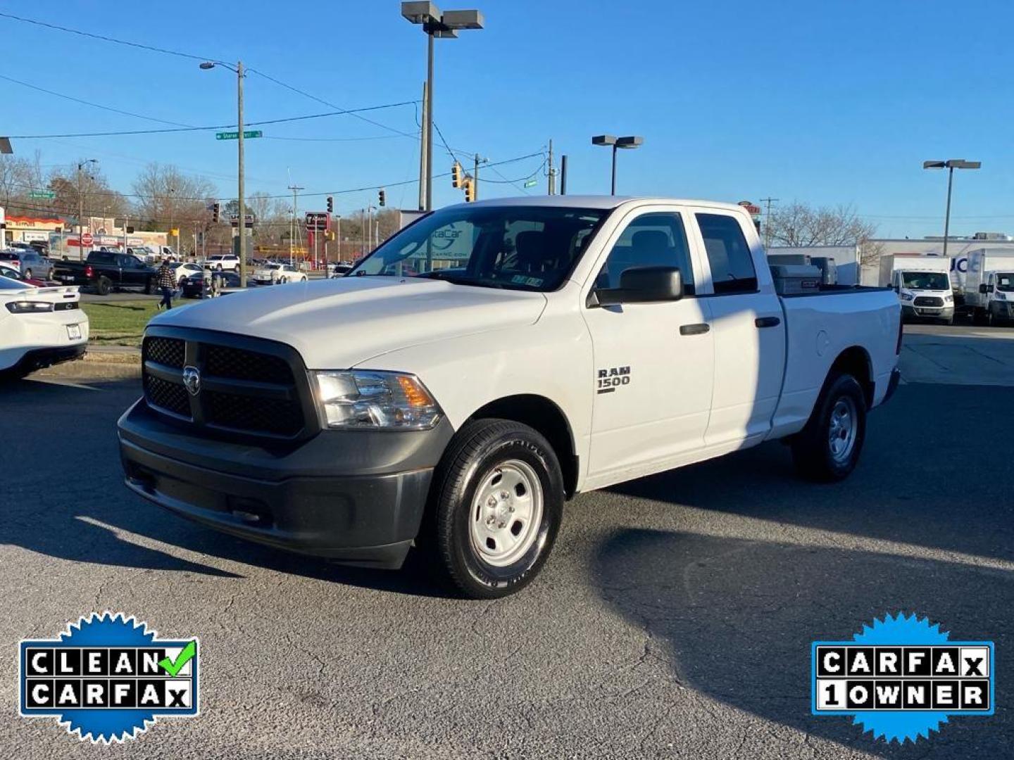 2019 Bright White Clearcoat /Diesel Gray/Black Ram 1500 Classic Tradesman (1C6RR7FG8KS) with an V6, 3.6L engine, 8-speed automatic transmission, located at 3147 E Independence Blvd, Charlotte, NC, 28205, 35.200268, -80.773651 - Rev up your adventures with this rugged and reliable 2019 Ram 1500 Classic! Perfectly blending power and style, this truck is engineered to tackle any terrain with its formidable 4WD capability and robust V6, 3.6L engine. Whether you're cruising down the highway or exploring off-road trails, this Ra - Photo#8